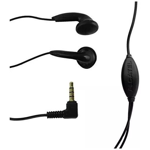 Alcatel CCB3160A15C4 / CCB005A10C1 fekete 3,5mm jack gyári sztereo headset