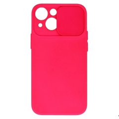   Camshield Soft - Apple iPhone 14 Pro Max (6.7) por- és kameravédős szilikon tok pink