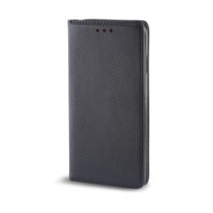   Smart magnet Nokia 9 PureView oldalra nyíló mágneses könyv tok szilikon belsővel fekete