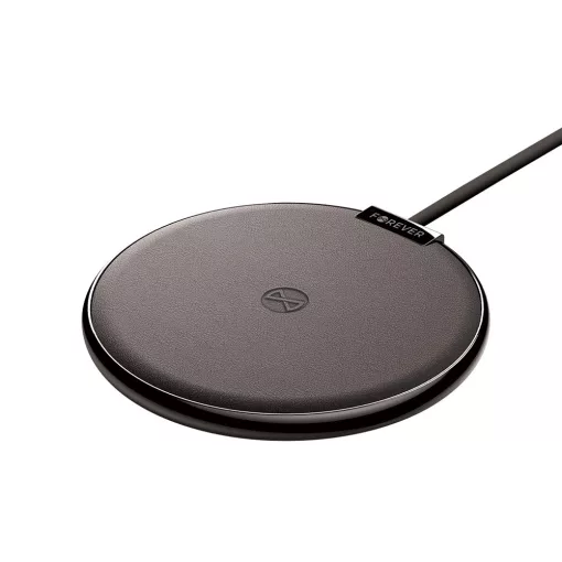 Forever WDC-210 vezeték nélküli QI töltő 1,2m kábellel fekete (10W)