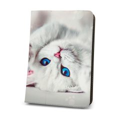 Univerzális 7-8" kinyitható tablet tok (Cute Kitty)