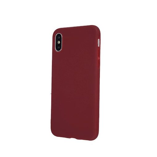 Huawei Y7 (2019) piros MATT vékony szilikon tok