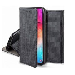   Smart magnet Oppo A16 / A16s / A54s oldalra nyíló mágneses könyv tok szilikon belsővel fekete