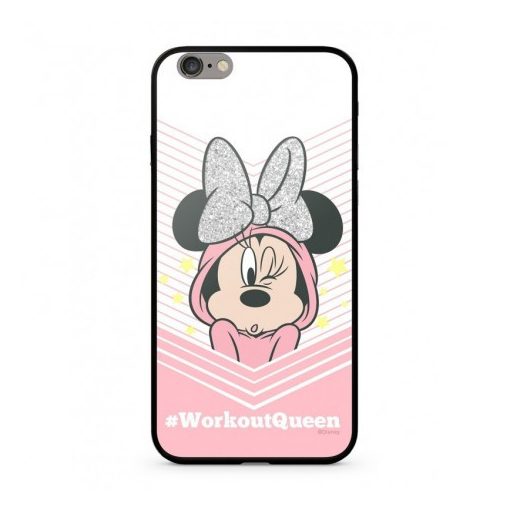 Disney prémium szilikon tok edzett üveg hátlappal - Minnie 053 Apple iPhone 7 Plus / 8 Plus (5.5)