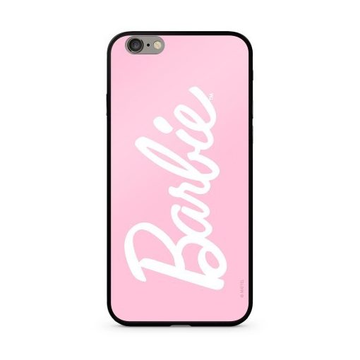 Barbie prémium szilikon tok edzett üveg hátlappal - Barbie 020 Apple iPhone X / XS pink (MTPCBARB