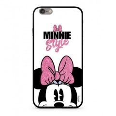   Disney prémium szilikon tok edzett üveg hátlappal - Minnie 050 Samsung G980 Galaxy S20 (6.2) feh?