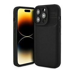   Cross Case - Xiaomi Redmi Note 12 4G fekete kameravédős szilikon tok