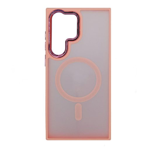 Magsafe Apple iPhone 13 Pro (6.1) TPU/PC tok (vezetéknélküli töltéshez) pink