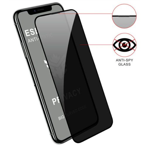 Privacy Anti-Static Apple iPhone 14 Plus / 14 Pro Max (6.7) kijelzővédő üvegfólia betekintés e