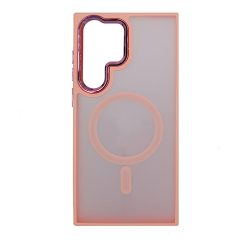   Magsafe Samsung S928 Galaxy S24 Ultra (2024) TPU/PC tok (vezetéknélküli töltéshez) pink