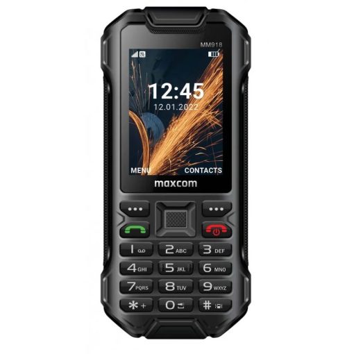 Maxcom MM918 4G Dual-SIM mobiltelefon, kártyafüggetlen-, ütés-, por-, víz (IP68)- és sár elle