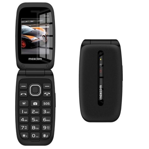 Maxcom MM828 4G Dual sim-es mobiltelefon kártyafüggetlen, vészhívóval, nagy gombokkal, fekete (