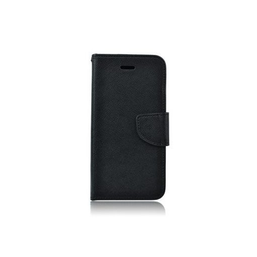 Fancy Apple iPhone XS Max (6.5) oldalra nyíló mágneses könyv tok szilikon belsővel fekete