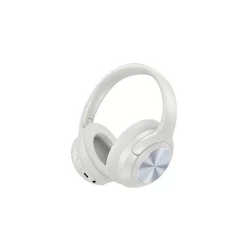 Hoco W54 bluetooth fejhallgató SZTEREO (v5.4, aktív zajszűrő, 3.5mm jack aljzat) VILÁGOSSZÜRKE (W54_G)