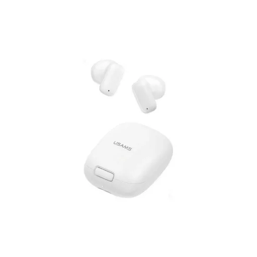 Usams ID25 bluetooth fülhallgató SZTEREO (v5.3, TWS, zajszűrő + töltőtok) FEHÉR (BHUID02)