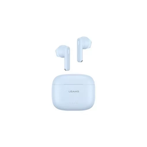 Usams US SERIES bluetooth fülhallgató SZTEREO (v5.3, TWS, zajszűrő, mikrofon + töltőtok) VILÁGOSKÉK (BHUUS03)