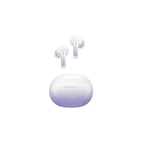 Usams X-DON bluetooth fülhallgató SZTEREO (v5.3, TWS, mikrofon, zajszűrő + töltőtok) LILA (BHUENCXD04)
