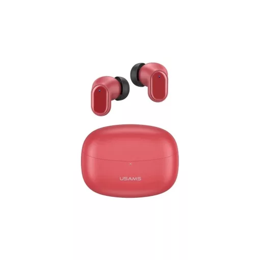 Usams BH bluetooth fülhallgató SZTEREO (v5.1, TWS, zajszűrő + töltőtok) PIROS (BHUBH03)