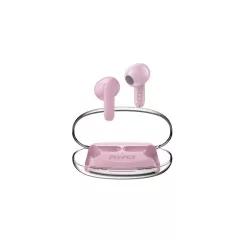   Awei T85 bluetooth fülhallgató SZTEREO (v5.3, TWS, mikrofon, zajszűrő + töltőtok) RÓZSASZÍN (T85_P)