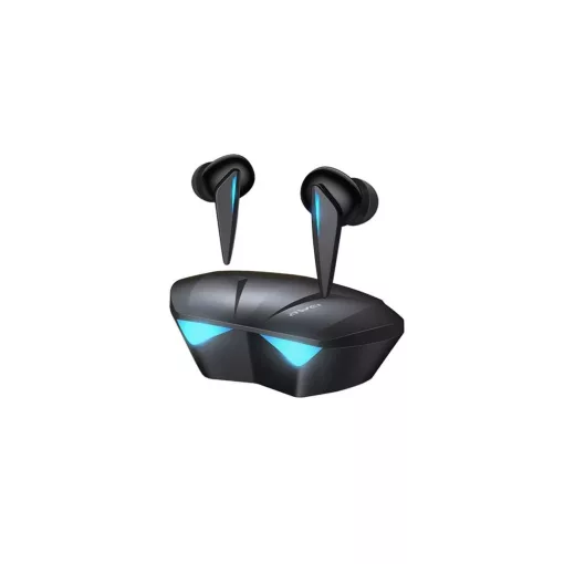Awei T23 bluetooth fülhallgató SZTEREO (v5.0, TWS, mikrofon, vízálló, gamer + töltőtok) FEKETE (T23_B)