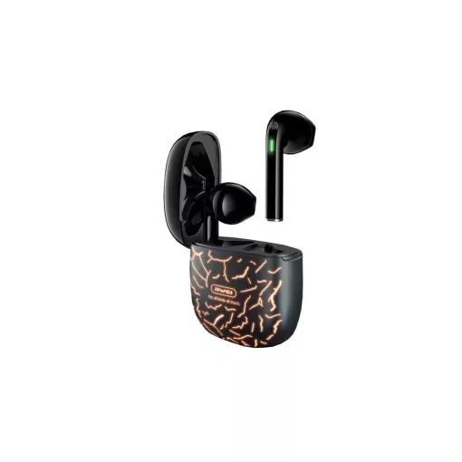 Awei T28 PRO bluetooth fülhallgató SZTEREO (v5.0, TWS, aktív zajszűrő, vízálló, villám + töltőtok) FEKETE (T28PRO_B)
