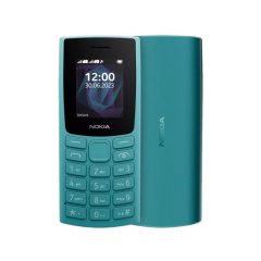   Nokia 105 (2023) nyomógombos mobiltelefon, kártyafüggetlen, dual SIM, ciánkék