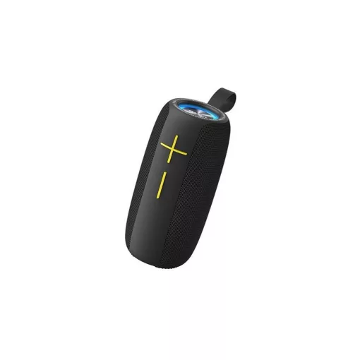 Awei Y370 bluetooth hordozható hangszóró (v5.0, 3600mAh akku, IPX6, 3.5mm jack, microSD, USB, LED) FEKETE (Y370_B)