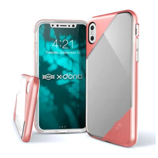 X-doria Revel Lux Apple iPhone 7 ütésálló, átlátszó - pink TPU tok