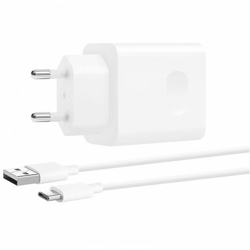 Bliszteres Huawei CP404B fehér gyári szuper gyors töltő USB - Type-C adatkábellel 22.5W