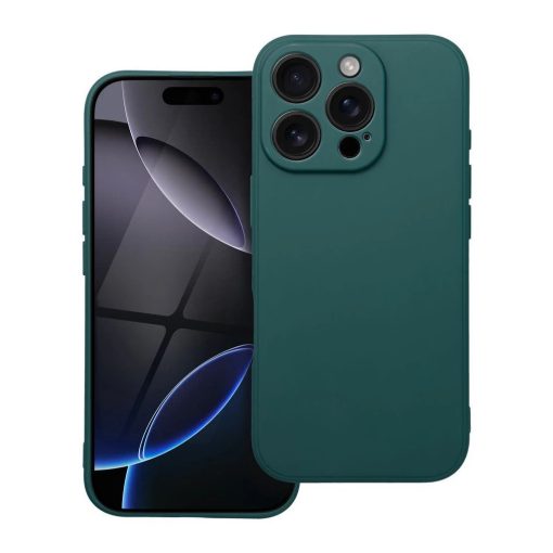 iPhone 16 PRO készülékhez tok matt sötétzöld