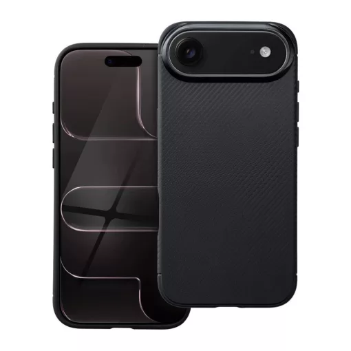 iPhone 17 Air készülékhez tok Carbon Premium fekete