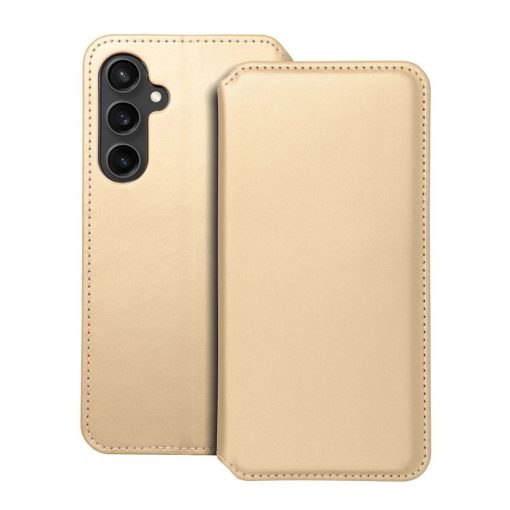 DUAL POCKET könyvtok Samsung S23 FE készülékhez arany