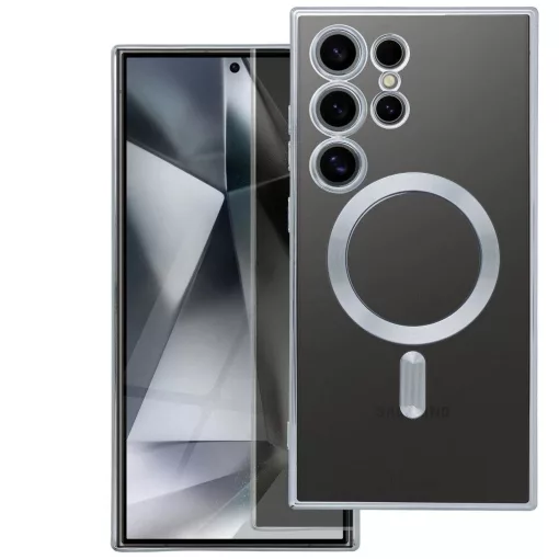 Samsung Galaxy A17 készülékhez Electro Mag Cover MagSafe-kompatibilis tok ezüst