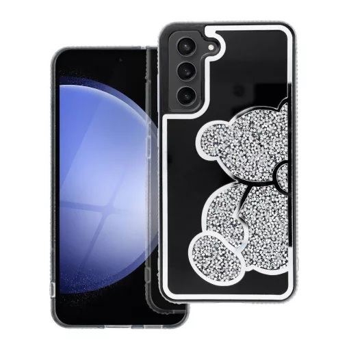 TEDDY BEAR tok Samsung S25 FE készülékhez ezüst