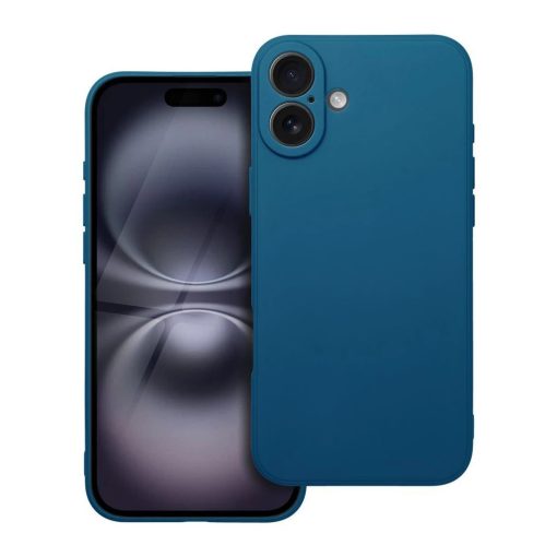iPhone 16 PLUS készülékhez tok matt kék