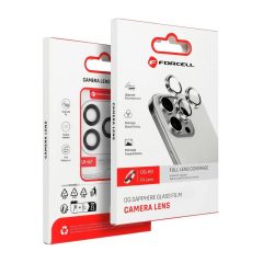   Forcell Premium kamera lencsevédő üveg iPhone 16 Pro és 16 Pro Max készülékhez natúr titán