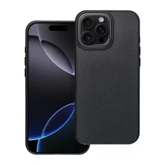   iPhone 16 Pro Max készülékhez Carbon Elite Mag Cover tok MagSafe kompatibilis fekete