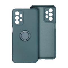 Samsung A17 készülékhez Silicone Ring tok, zöld