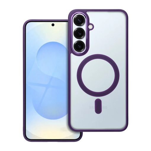 Samsung S25 PLUS készülékhez Matte Mag Cover tok, MagSafe kompatibilis, lila