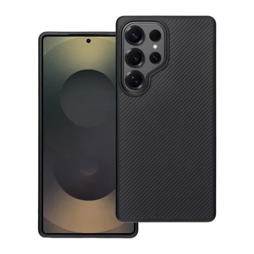Samsung S25 ULTRA készülékhez Carbon Elite Mag tok, MagSafe-kompatibilis, fekete