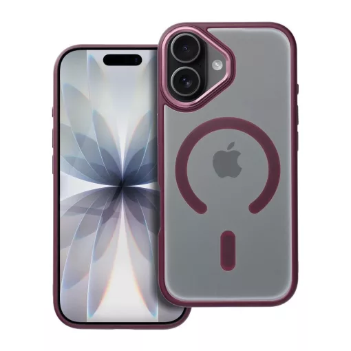 iPhone 17 készülékhez Matte Mag Cover tok MagSafe-kompatibilis piros