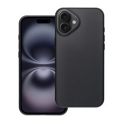   iPhone 16 PLUS készülékhez Carbon Elite Mag Cover tok MagSafe-kompatibilis fekete