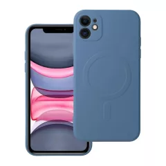   Silicone Mag Cover tok MagSafe-kompatibilis iPhone 11 készülékhez kék