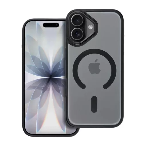 Matte Mag Cover tok iPhone 17 készülékhez, MagSafe-kompatibilis, fekete