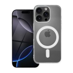   iPhone 15 PRO készülékhez 2 mm vastag Mag Cover tok, MagSafe-kompatibilis, kameravédelem, átlátszó