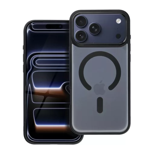 Matte Mag Cover MagSafe-kompatibilis tok iPhone 17 Pro Max készülékhez, fekete
