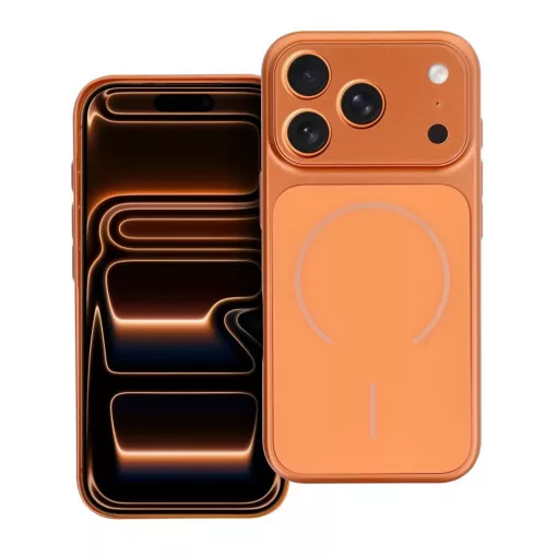 iPhone 17 Pro Max MagSafe-kompatibilis tok készülékhez narancssárga