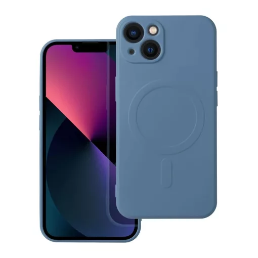 Silicone Mag Cover tok MagSafe-kompatibilis iPhone 13 készülékhez kék