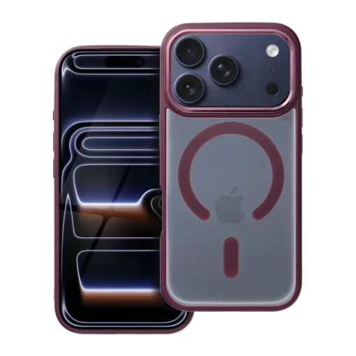 Matte Mag tok iPhone 17 PRO készülékhez MagSafe kompatibilis piros