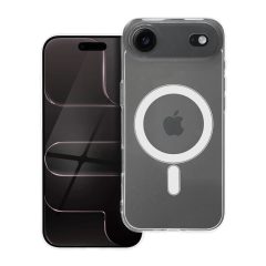   iPhone 17 AIR készülékhez Mag Cover 2 mm-es tok, MagSafe kompatibilis, kameravédő, átlátszó